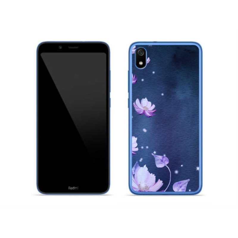Gelový obal mmCase na mobil Xiaomi Redmi 7A - padající květy