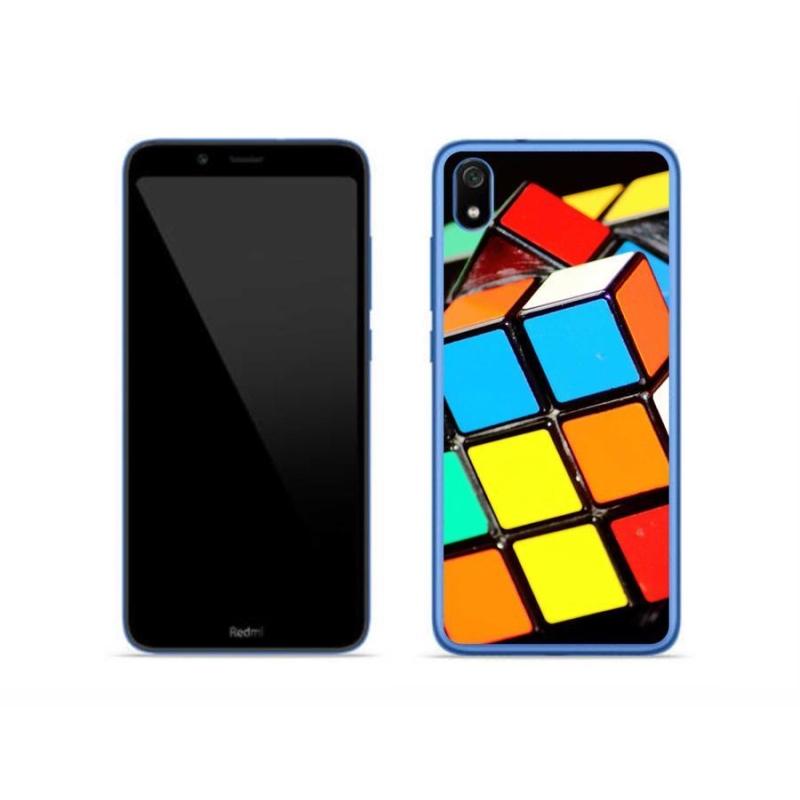 Gelový obal mmCase na mobil Xiaomi Redmi 7A - rubikova kostka