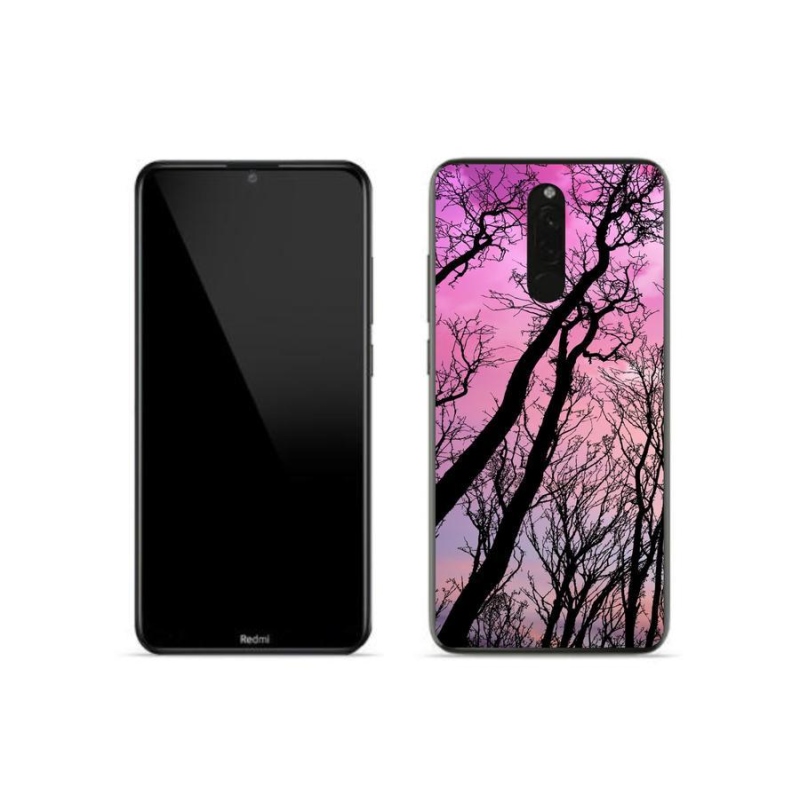 Gelový obal mmCase na mobil Xiaomi Redmi 8 - opadané stromy