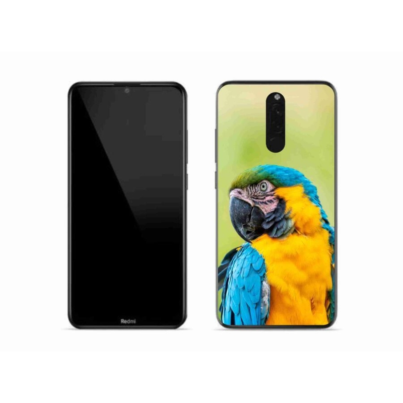 Gelový obal mmCase na mobil Xiaomi Redmi 8 - papoušek ara 2