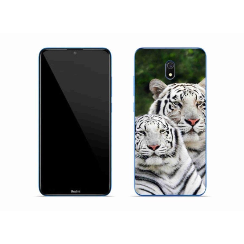 Gelový obal mmCase na mobil Xiaomi Redmi 8A - bílí tygři