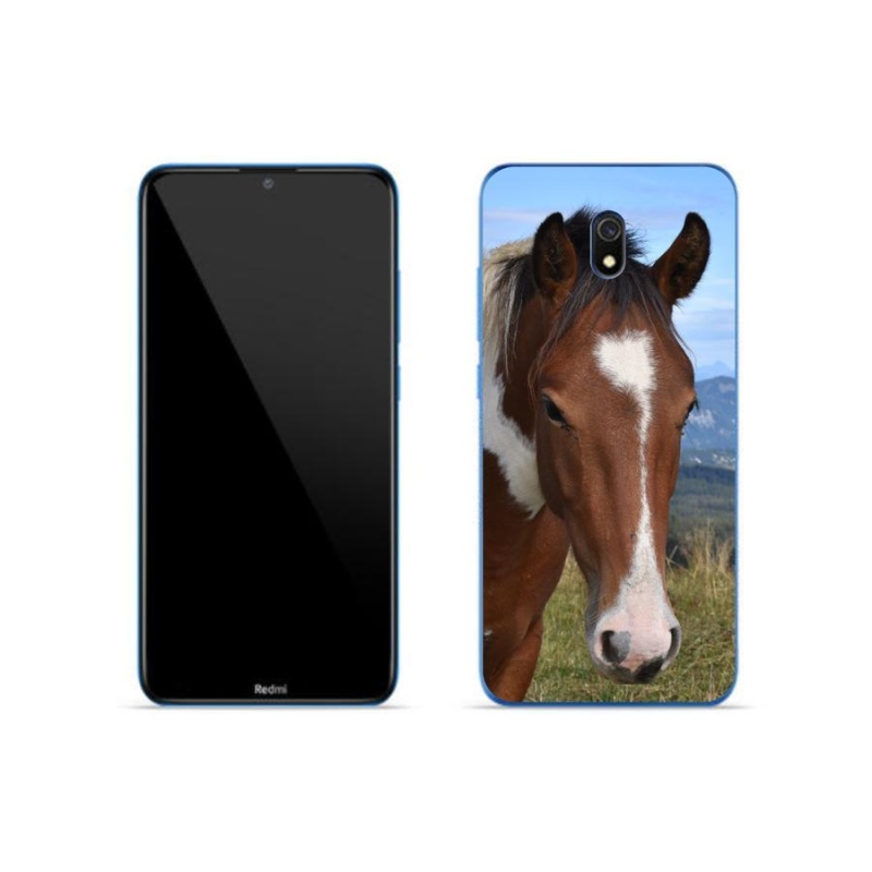 Gelový obal mmCase na mobil Xiaomi Redmi 8A - hnědý kůň