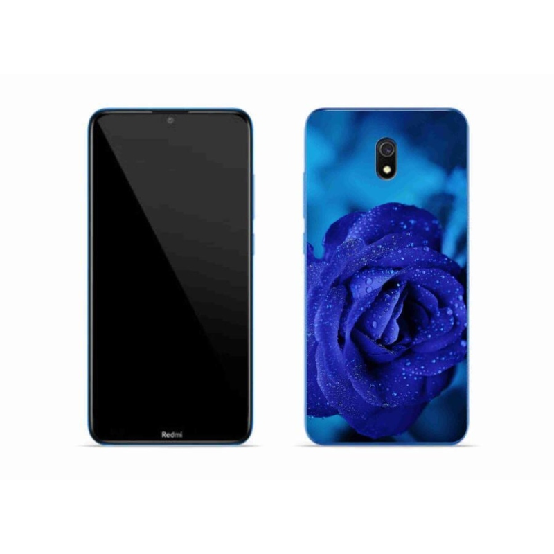 Gelový obal mmCase na mobil Xiaomi Redmi 8A - modrá růže