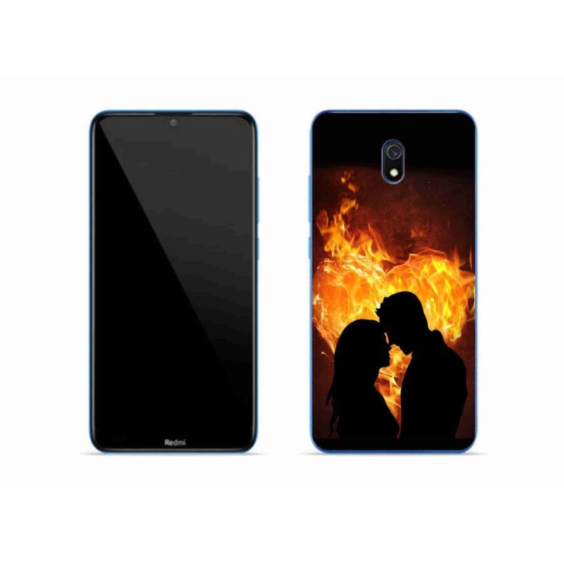 Gelový obal mmCase na mobil Xiaomi Redmi 8A - ohnivá láska