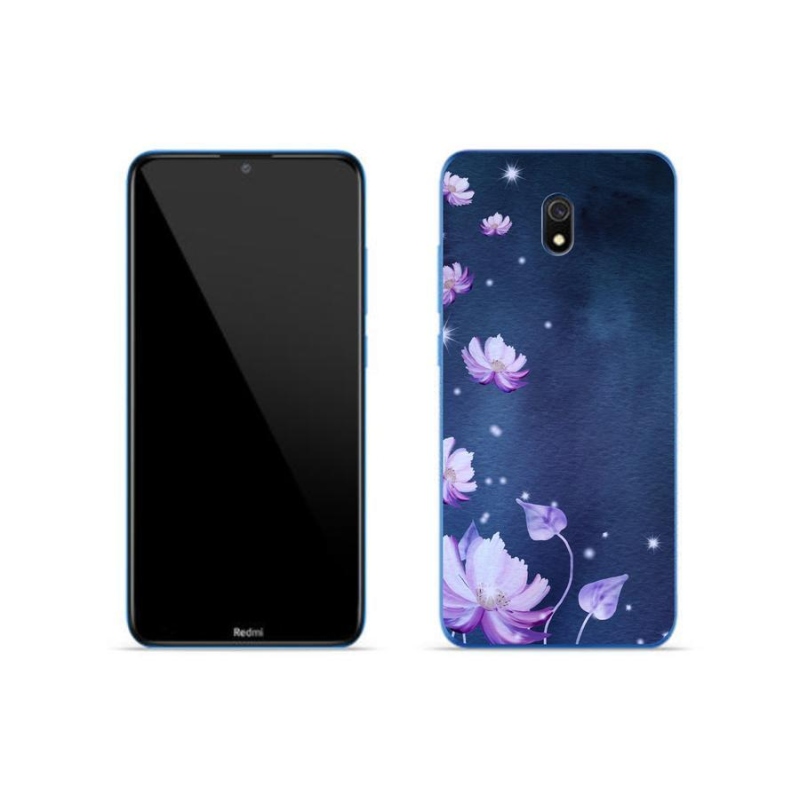 Gelový obal mmCase na mobil Xiaomi Redmi 8A - padající květy