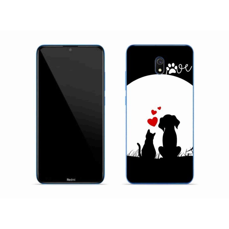 Gelový obal mmCase na mobil Xiaomi Redmi 8A - zvířecí láska