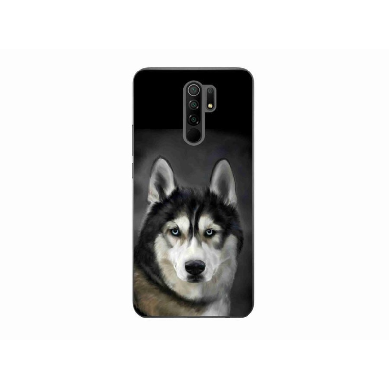 Gelový obal mmCase na mobil Xiaomi Redmi 9 - husky