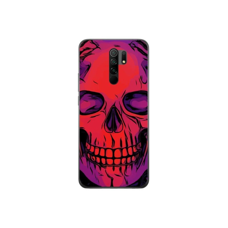 Gelový obal mmCase na mobil Xiaomi Redmi 9 - lebka
