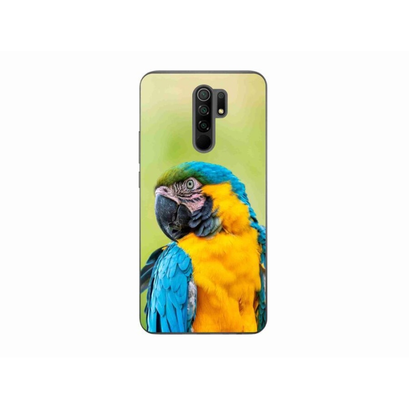 Gelový obal mmCase na mobil Xiaomi Redmi 9 - papoušek ara 2