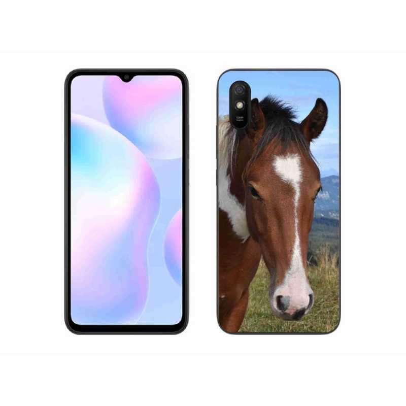 Gelový obal mmCase na mobil Xiaomi Redmi 9AT - hnědý kůň