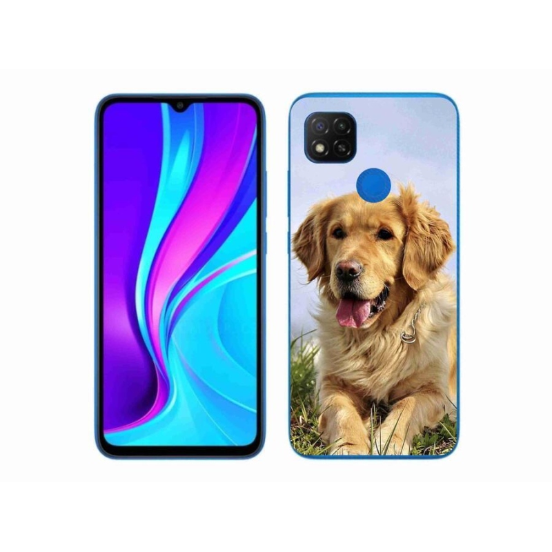 Gelový obal mmCase na mobil Xiaomi Redmi 9C - zlatý retrívr