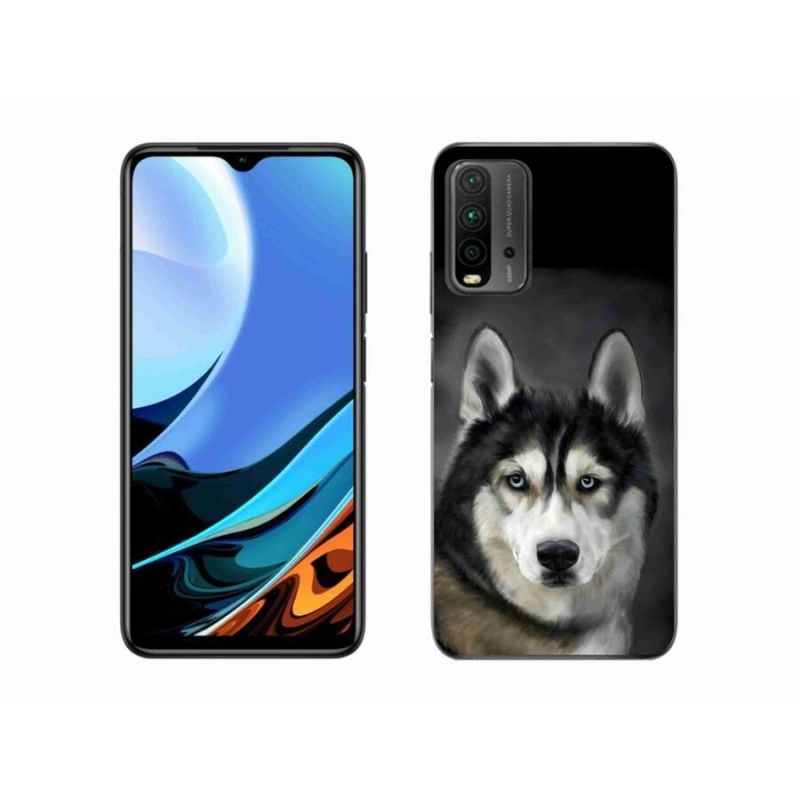 Gelový obal mmCase na mobil Xiaomi Redmi 9T - husky