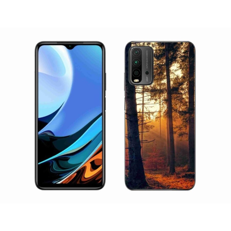 Gelový obal mmCase na mobil Xiaomi Redmi 9T - les