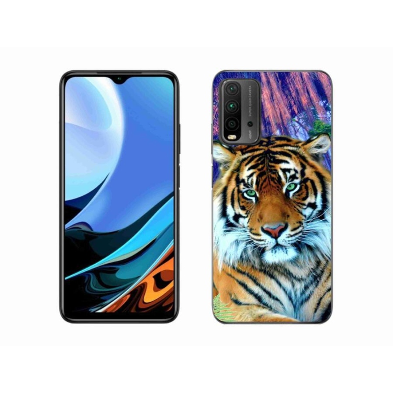 Gelový obal mmCase na mobil Xiaomi Redmi 9T - tygr