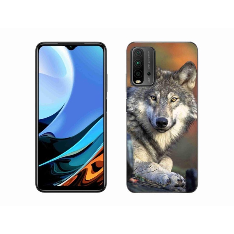 Gelový obal mmCase na mobil Xiaomi Redmi 9T - vlk