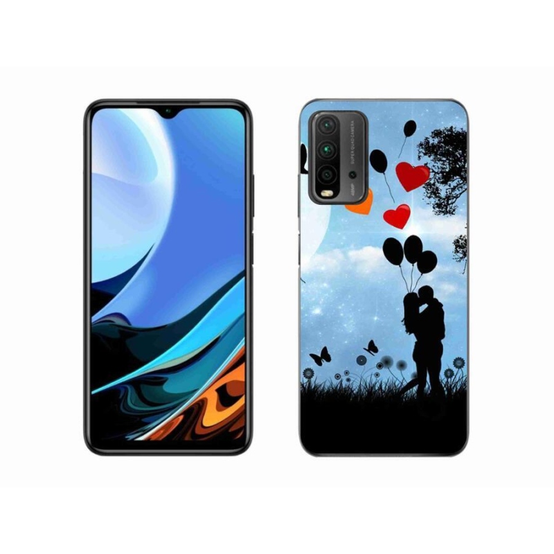 Gelový obal mmCase na mobil Xiaomi Redmi 9T - zamilovaný pár