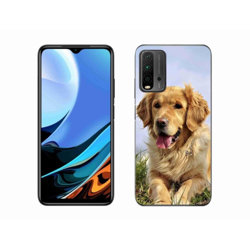 Gelový obal mmCase na mobil Xiaomi Redmi 9T - zlatý retrívr