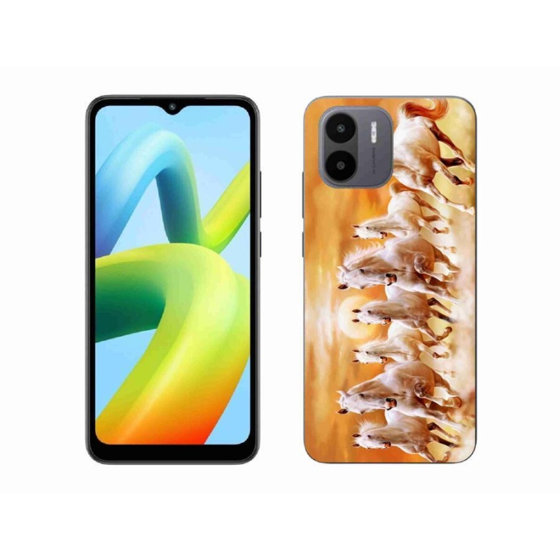 Gelový obal mmCase na mobil Xiaomi Redmi A1/Redmi A2 - koně 2