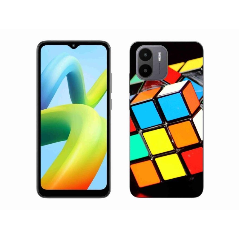 Gelový obal mmCase na mobil Xiaomi Redmi A1/Redmi A2 - rubikova kostka