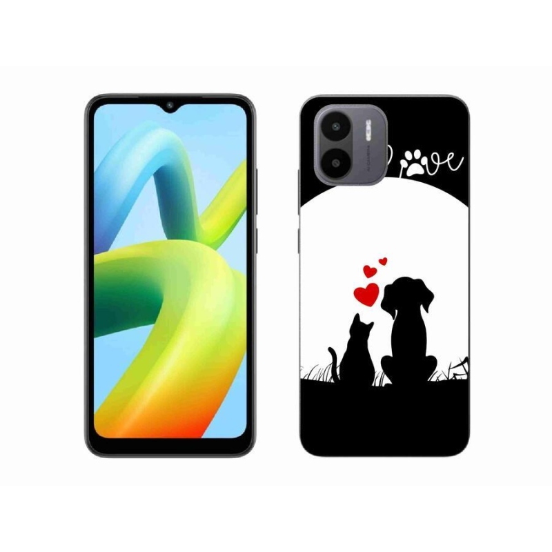 Gelový obal mmCase na mobil Xiaomi Redmi A1/Redmi A2 - zvířecí láska