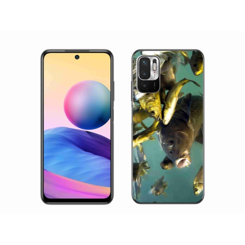 Gelový obal mmCase na mobil Xiaomi Redmi Note 10 5G - hejno ryb