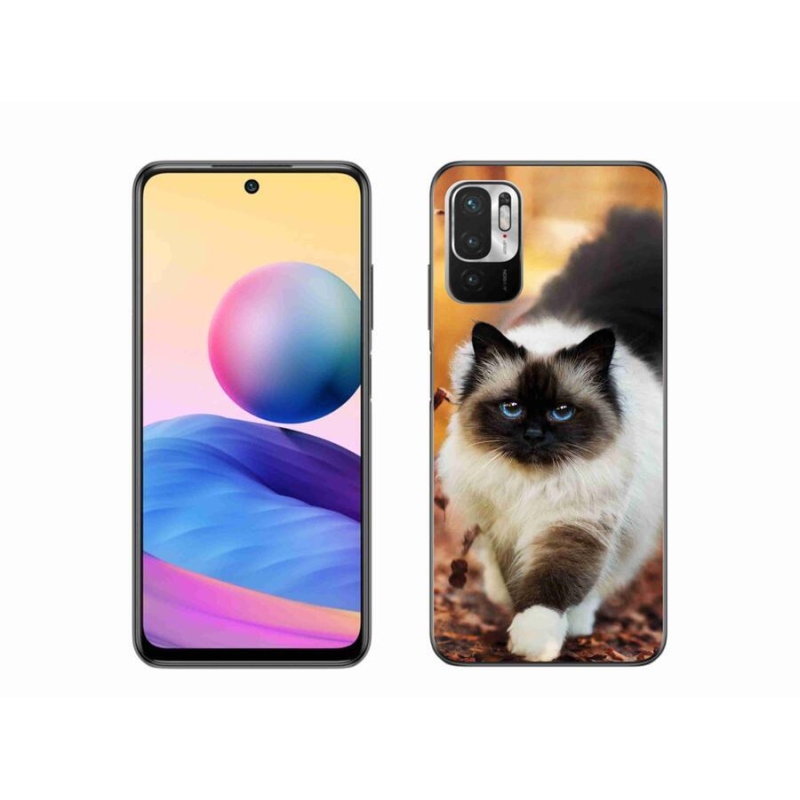 Gelový obal mmCase na mobil Xiaomi Redmi Note 10 5G - kočka 1