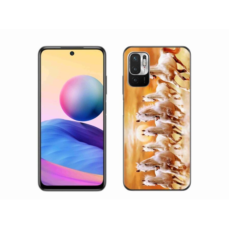 Gelový obal mmCase na mobil Xiaomi Redmi Note 10 5G - koně 2