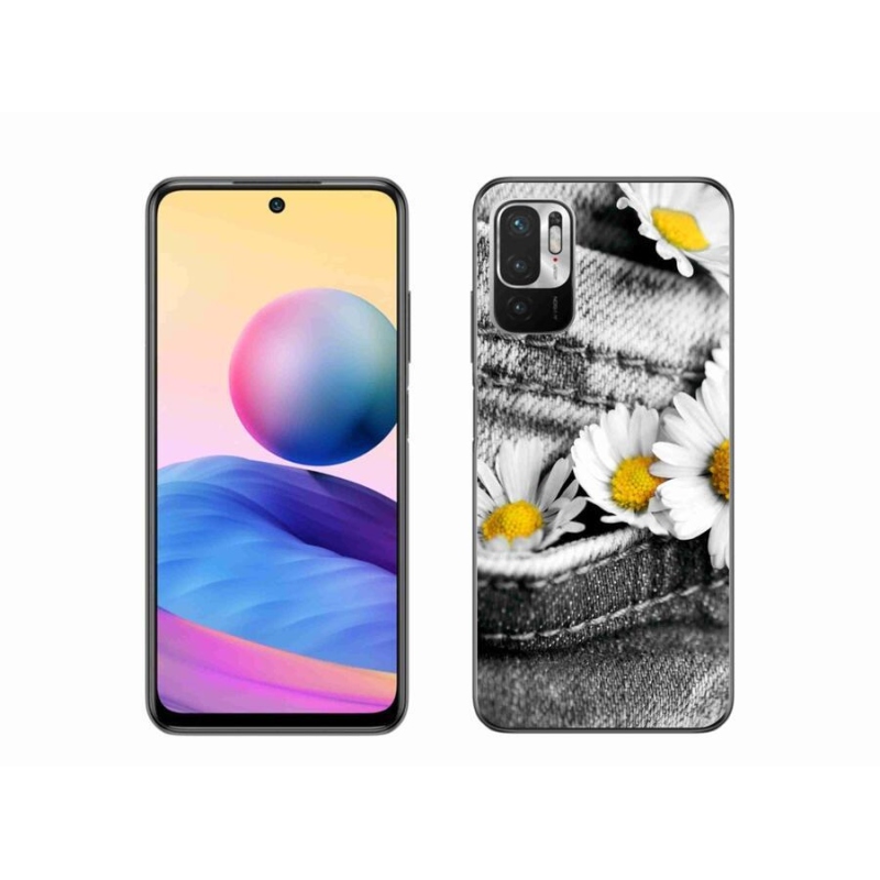 Gelový obal mmCase na mobil Xiaomi Redmi Note 10 5G - kopretiny