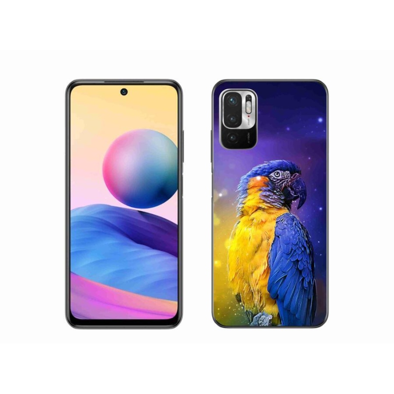 Gelový obal mmCase na mobil Xiaomi Redmi Note 10 5G - papoušek ara 1
