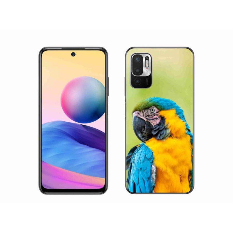 Gelový obal mmCase na mobil Xiaomi Redmi Note 10 5G - papoušek ara 2