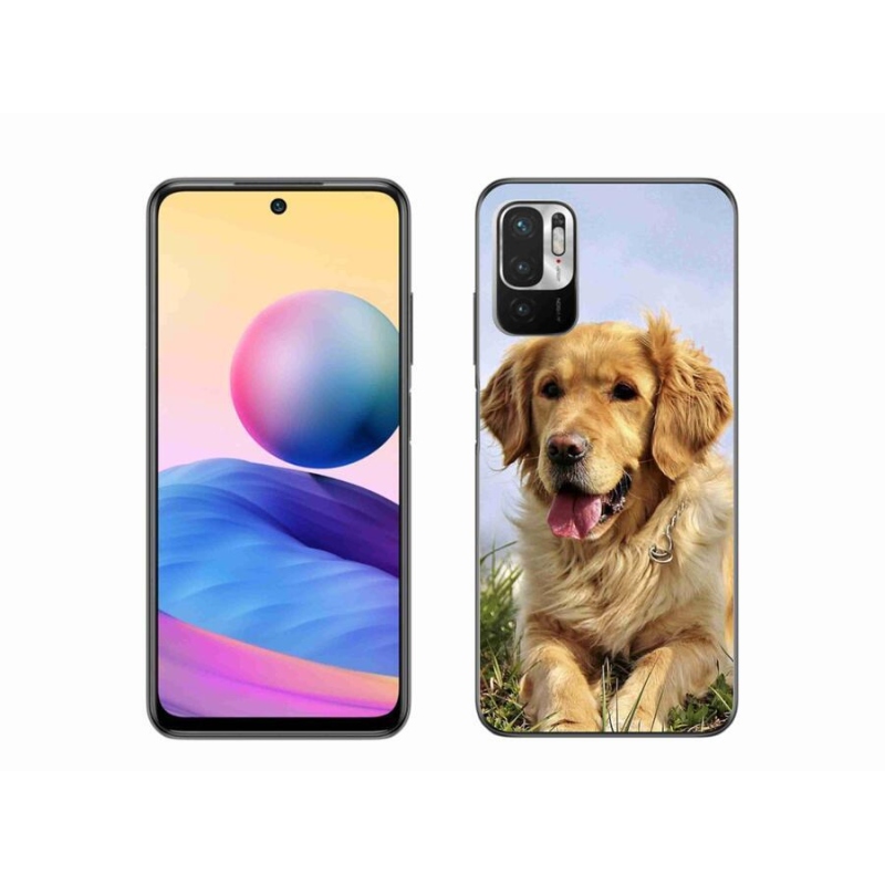 Gelový obal mmCase na mobil Xiaomi Redmi Note 10 5G - zlatý retrívr