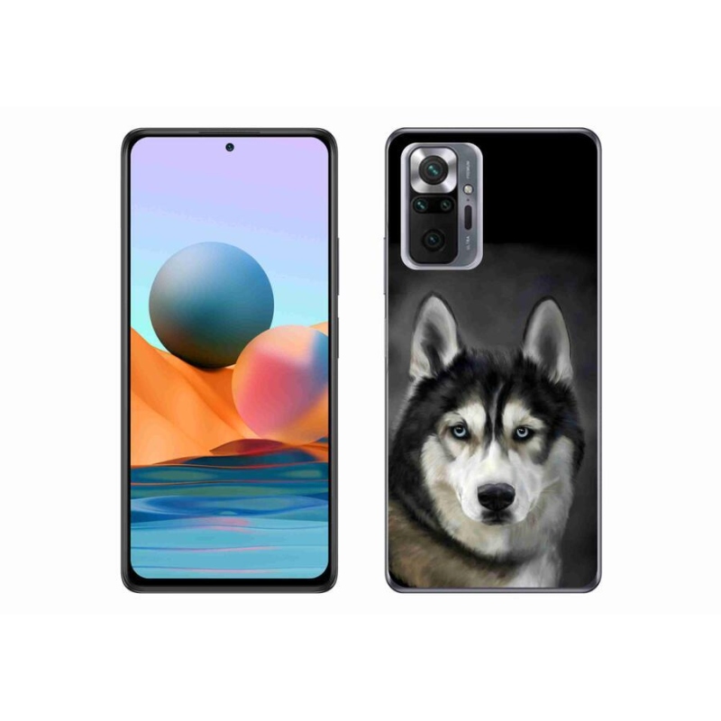 Gelový obal mmCase na mobil Xiaomi Redmi Note 10 Pro - husky