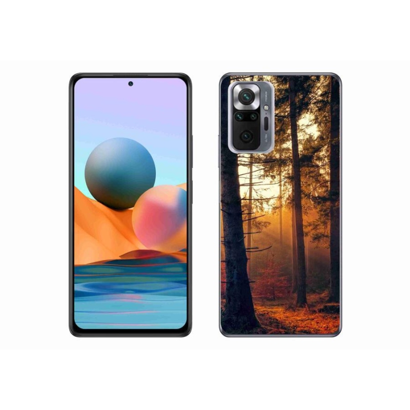 Gelový obal mmCase na mobil Xiaomi Redmi Note 10 Pro - les