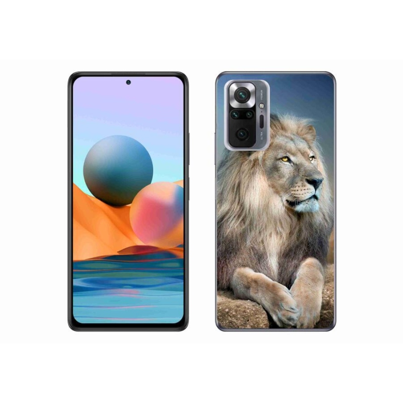 Gelový obal mmCase na mobil Xiaomi Redmi Note 10 Pro - lev 1
