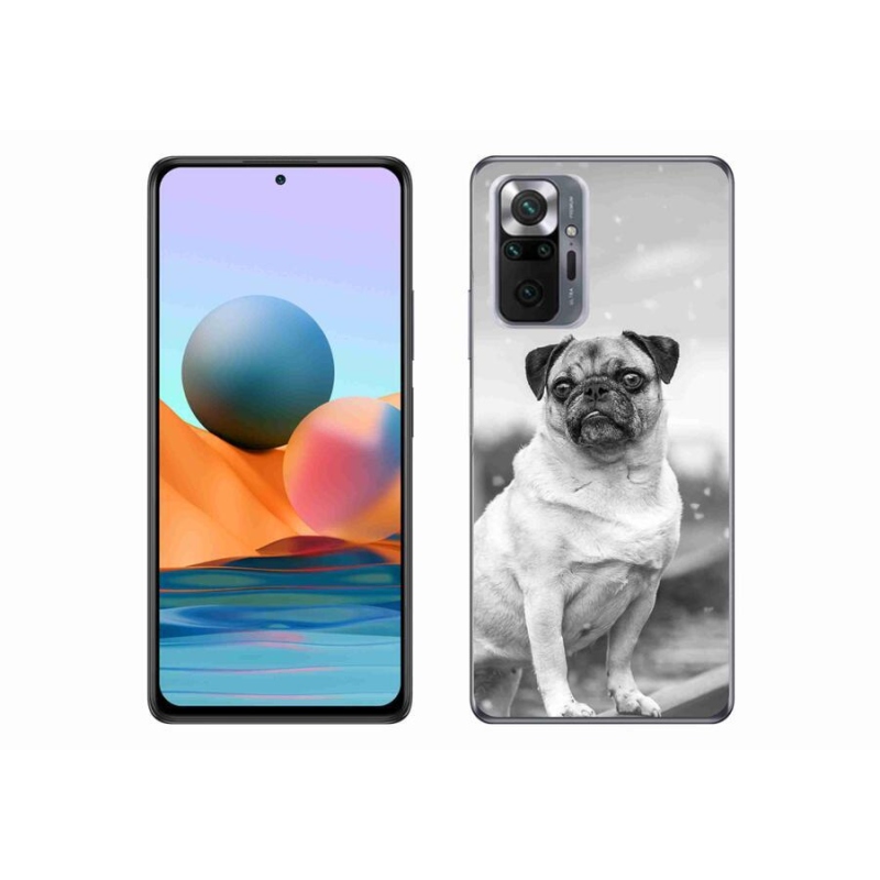 Gelový obal mmCase na mobil Xiaomi Redmi Note 10 Pro - mops