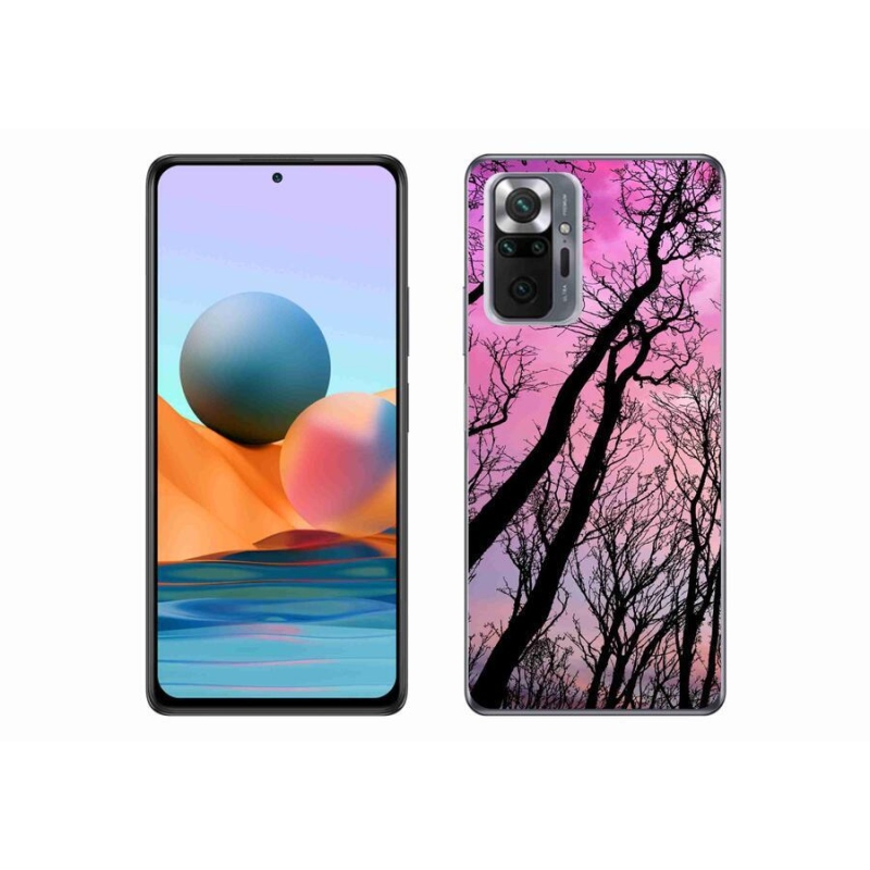 Gelový obal mmCase na mobil Xiaomi Redmi Note 10 Pro - opadané stromy
