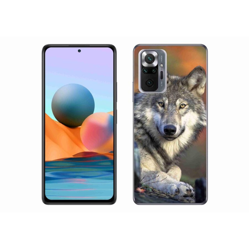 Gelový obal mmCase na mobil Xiaomi Redmi Note 10 Pro - vlk