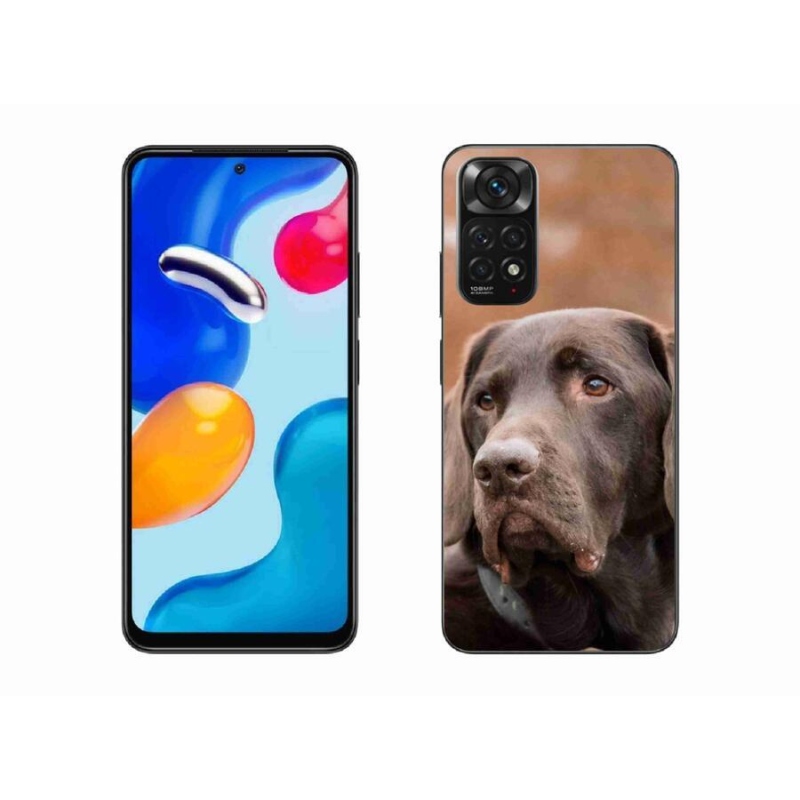 Gelový obal mmCase na mobil Xiaomi Redmi Note 11 4G - hnědý labrador