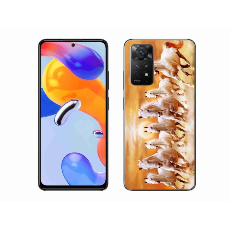 Gelový obal mmCase na mobil Xiaomi Redmi Note 11 Pro 4G/5G - koně 2