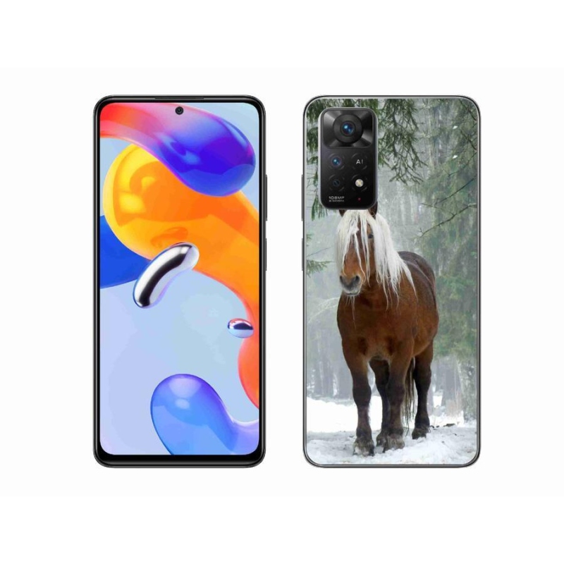 Gelový obal mmCase na mobil Xiaomi Redmi Note 11 Pro 4G/5G - kůň v lese