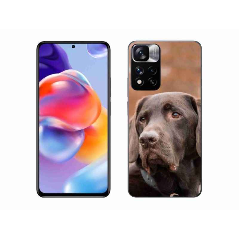 Gelový obal mmCase na mobil Xiaomi Redmi Note 11 Pro+ 5G - hnědý labrador