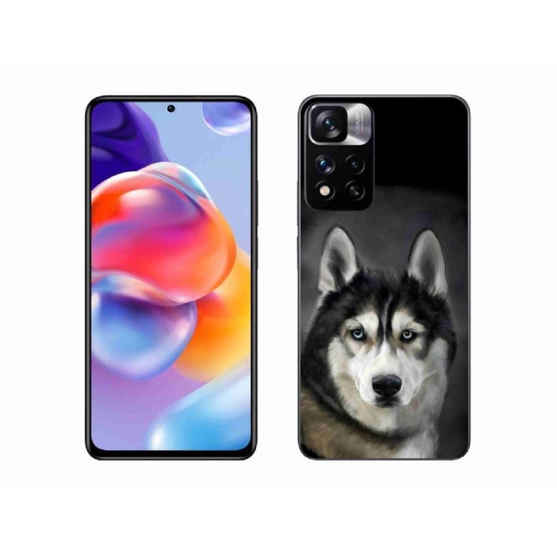 Gelový obal mmCase na mobil Xiaomi Redmi Note 11 Pro+ 5G - husky