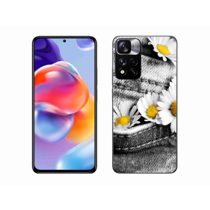 Gelový obal mmCase na mobil Xiaomi Redmi Note 11 Pro+ 5G - kopretiny