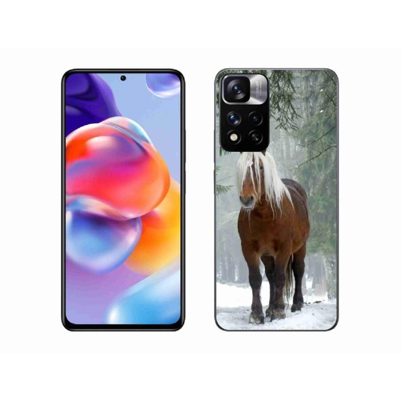 Gelový obal mmCase na mobil Xiaomi Redmi Note 11 Pro+ 5G - kůň v lese