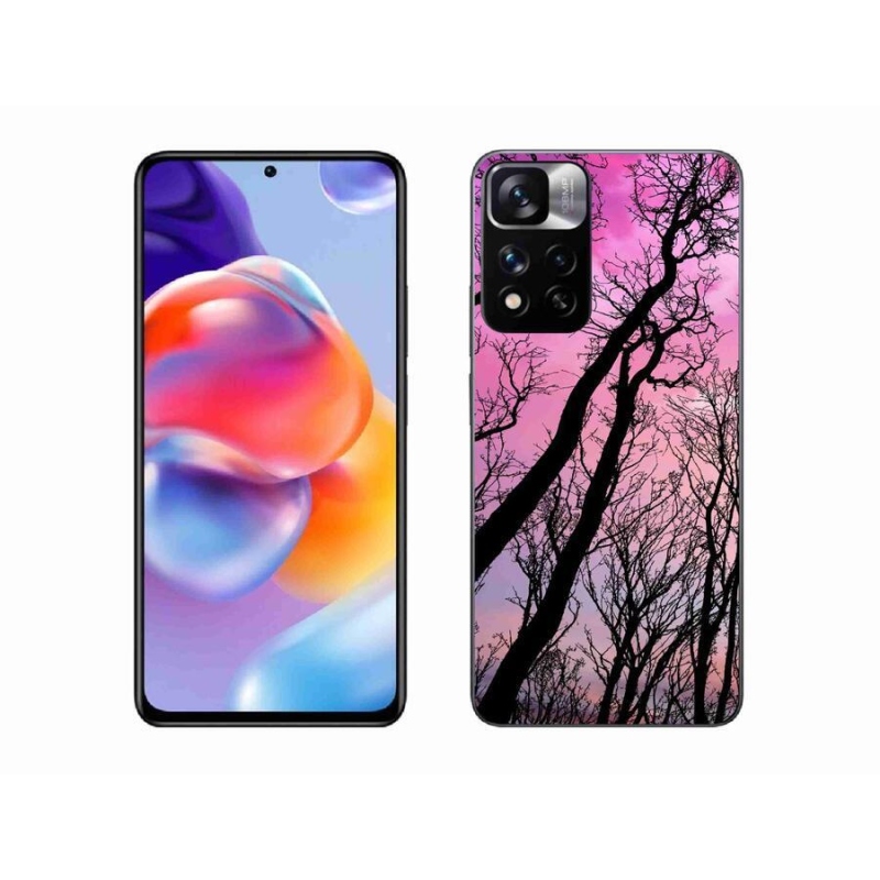 Gelový obal mmCase na mobil Xiaomi Redmi Note 11 Pro+ 5G - opadané stromy