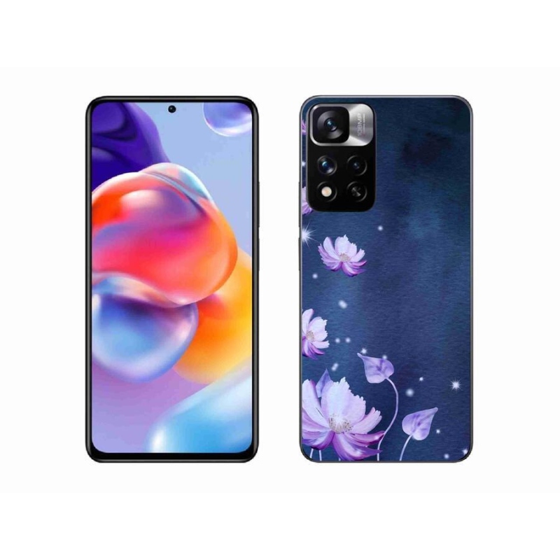 Gelový obal mmCase na mobil Xiaomi Redmi Note 11 Pro+ 5G - padající květy