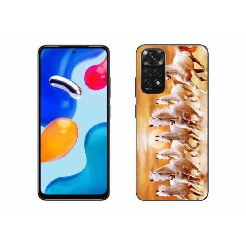 Gelový obal mmCase na mobil Xiaomi Redmi Note 11S 4G - koně 2