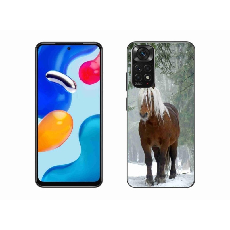 Gelový obal mmCase na mobil Xiaomi Redmi Note 11S 4G - kůň v lese