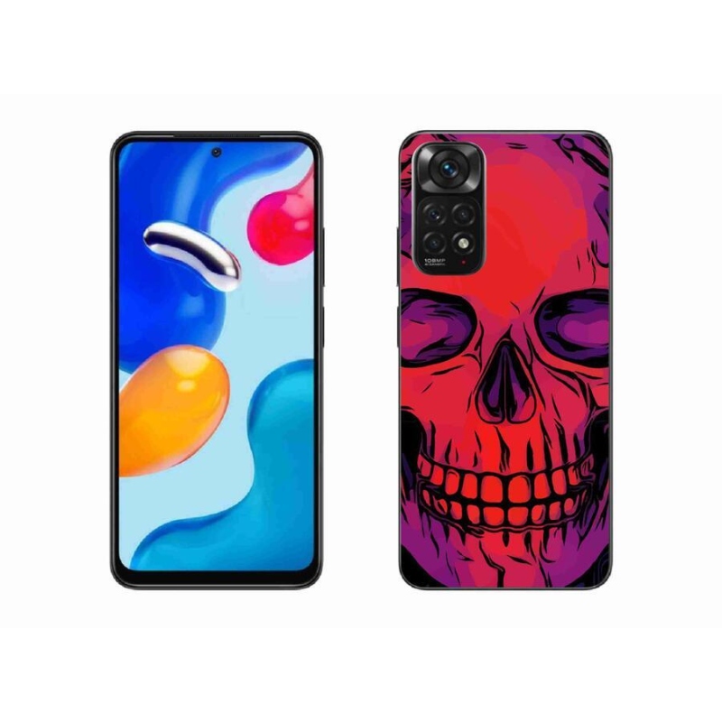 Gelový obal mmCase na mobil Xiaomi Redmi Note 11S 4G - lebka