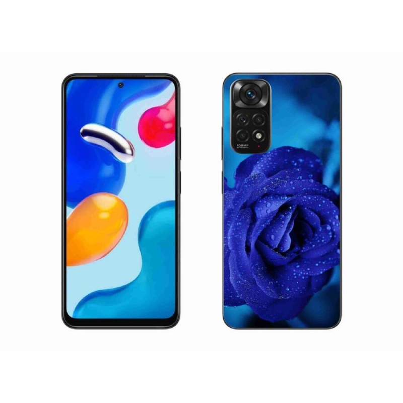 Gelový obal mmCase na mobil Xiaomi Redmi Note 11S 4G - modrá růže